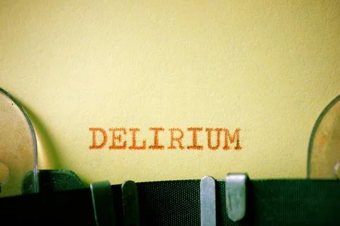 Delirium concept view Stock Photos