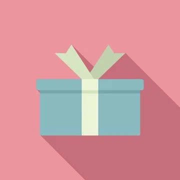 Deliver box icon flat . Delivery package 스톡 일러스트