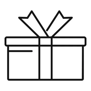 Deliver box icon outline vector. Delivery package Illustrazione stock
