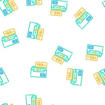 Deliverability tests vector seamless pattern Stock Illustration