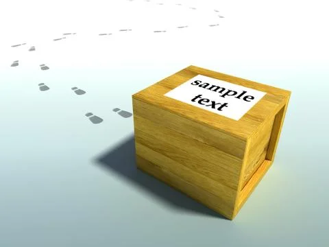 Delivered crate Stock Illustration