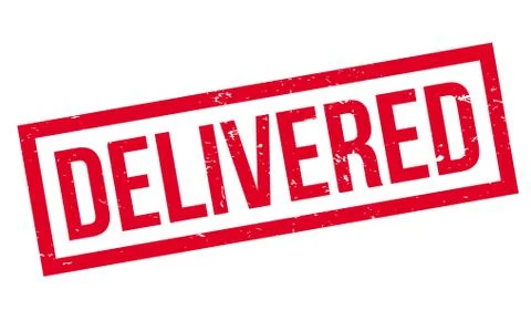 Delivered rubber stamp Stock Illustration
