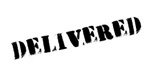 Delivered rubber stamp Stock Illustration