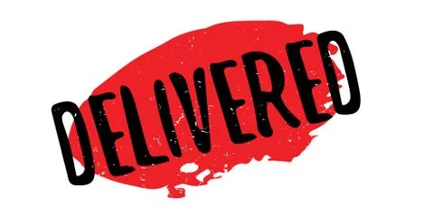 Delivered rubber stamp Stock Illustration