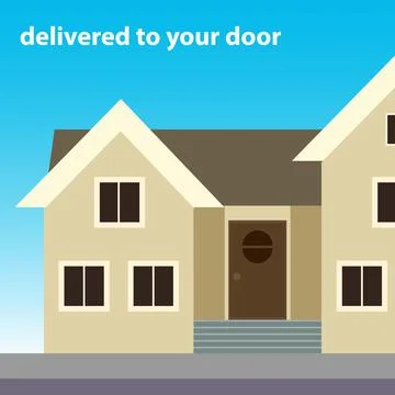 Delivered to your door Stock Illustration