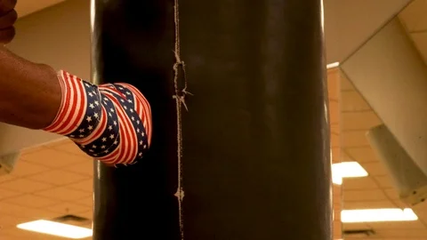 Delivering the blows Stock Footage 125401130