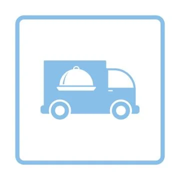 Delivering car icon Stock Illustration
