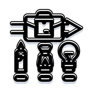 Delivering creative ideas and content production tools Stock Illustration