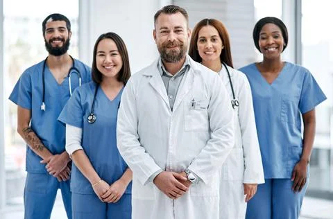 Delivering integrated care that makes a difference. Portrait of a group of Stock Photos