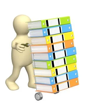 Delivering job Stock Illustration