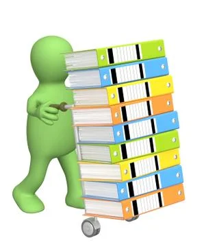 Delivering job Stock Illustration