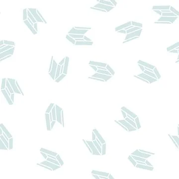 Delivering package box glyph seamless pattern Stock Illustration