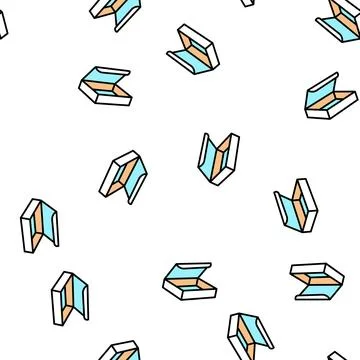 Delivering package box vector seamless pattern Stock Illustration