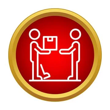 Delivering package showing logistics and shipping service icon Illustrazione stock