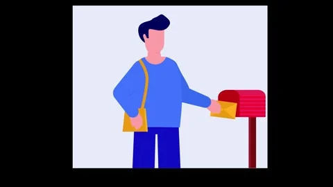 Delivery 2d animation video Stock Footage 278176900