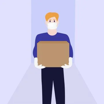 Delivery ad Stock Illustration