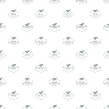 Delivery airplane pattern seamless Illustrazione stock