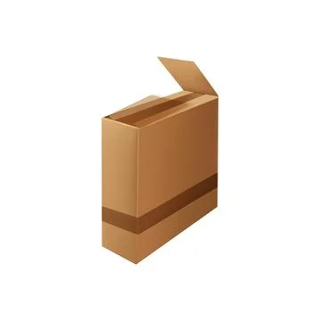 Delivery and distribution packaging unboxed parcel 스톡 일러스트