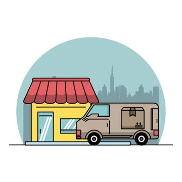 Delivery and logistics イラスト素材