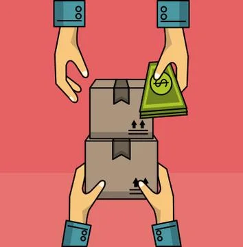 Delivery and logistics Illustrazione stock