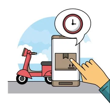 Delivery and logistics Stockillustratie