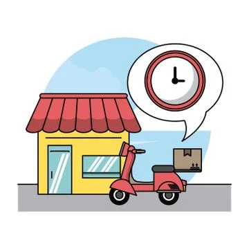 Delivery and logistics Stockillustratie