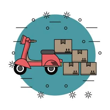 Delivery and logistics Illustrazione stock