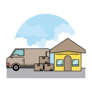 Delivery and logistics イラスト素材