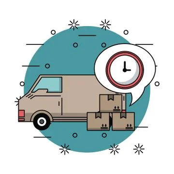 Delivery and logistics 스톡 일러스트