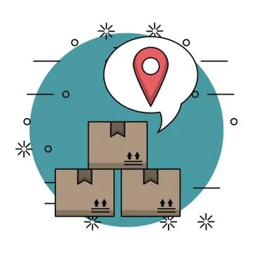 Delivery and logistics Illustrazione stock