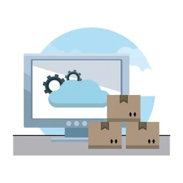 Delivery and logistics イラスト素材