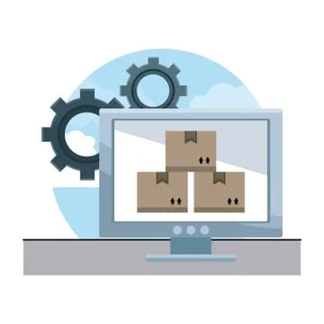 Delivery and logistics 스톡 일러스트