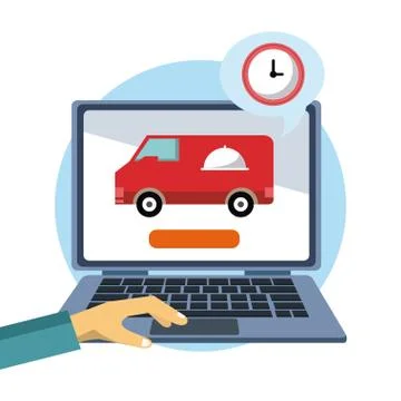 Delivery and logistics Illustrazione stock
