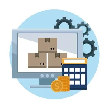 Delivery and logistics イラスト素材