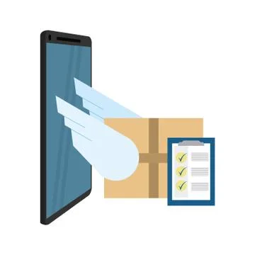 Delivery and logistics Illustrazione stock