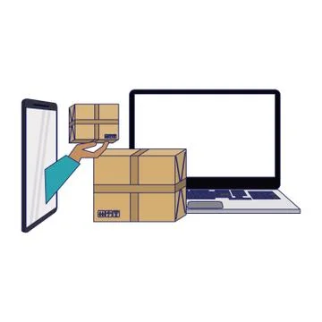 Delivery and logistics Stock Illustration