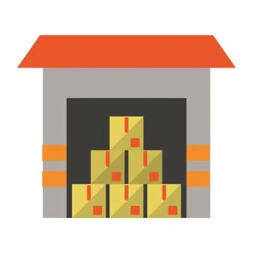 Delivery and logistics Illustrazione stock