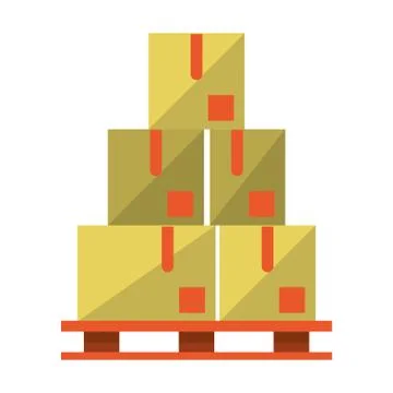 Delivery and logistics Illustrazione stock