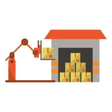 Delivery and logistics Illustrazione stock