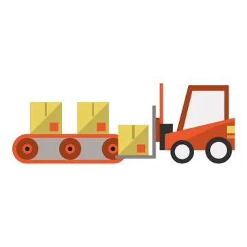 Delivery and logistics Illustrazione stock