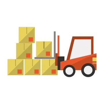 Delivery and logistics Illustrazione stock