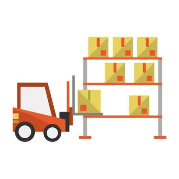 Delivery and logistics Illustrazione stock