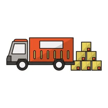 Delivery and logistics Illustrazione stock