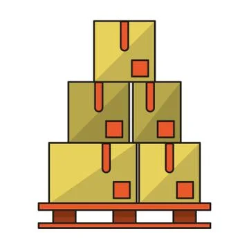 Delivery and logistics Illustrazione stock