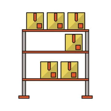 Delivery and logistics Illustrazione stock