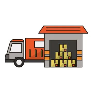 Delivery and logistics Stockillustratie