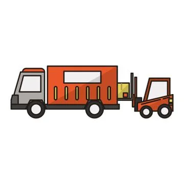 Delivery and logistics Illustrazione stock