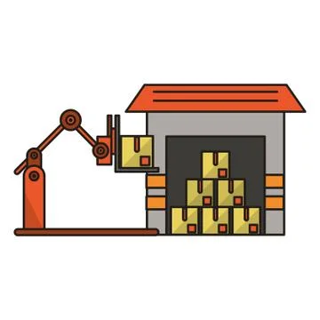 Delivery and logistics Illustrazione stock
