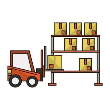 Delivery and logistics Illustrazione stock