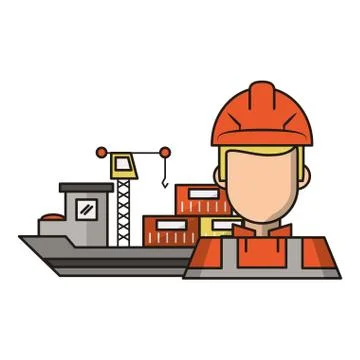 Delivery and logistics Stockillustratie